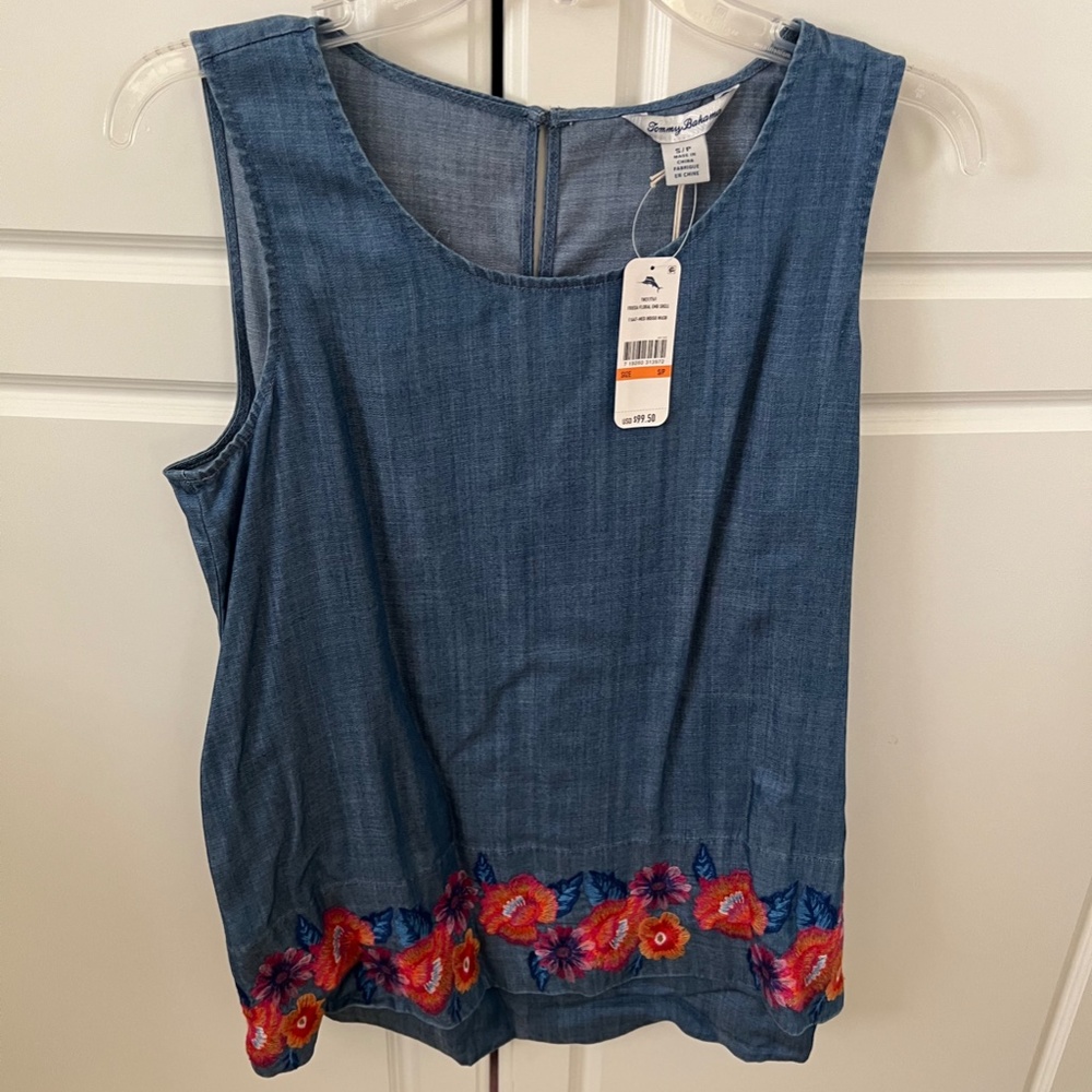 Tommy Bahama Embroidered Denim Shirt